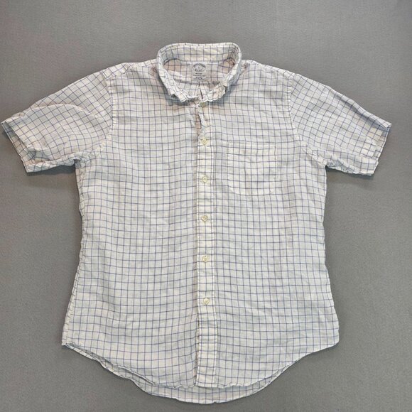 Brooks Bothers x Baird McNutt Regent Original Polo Shirt Button Front Linen sz L - Picture 2 of 9